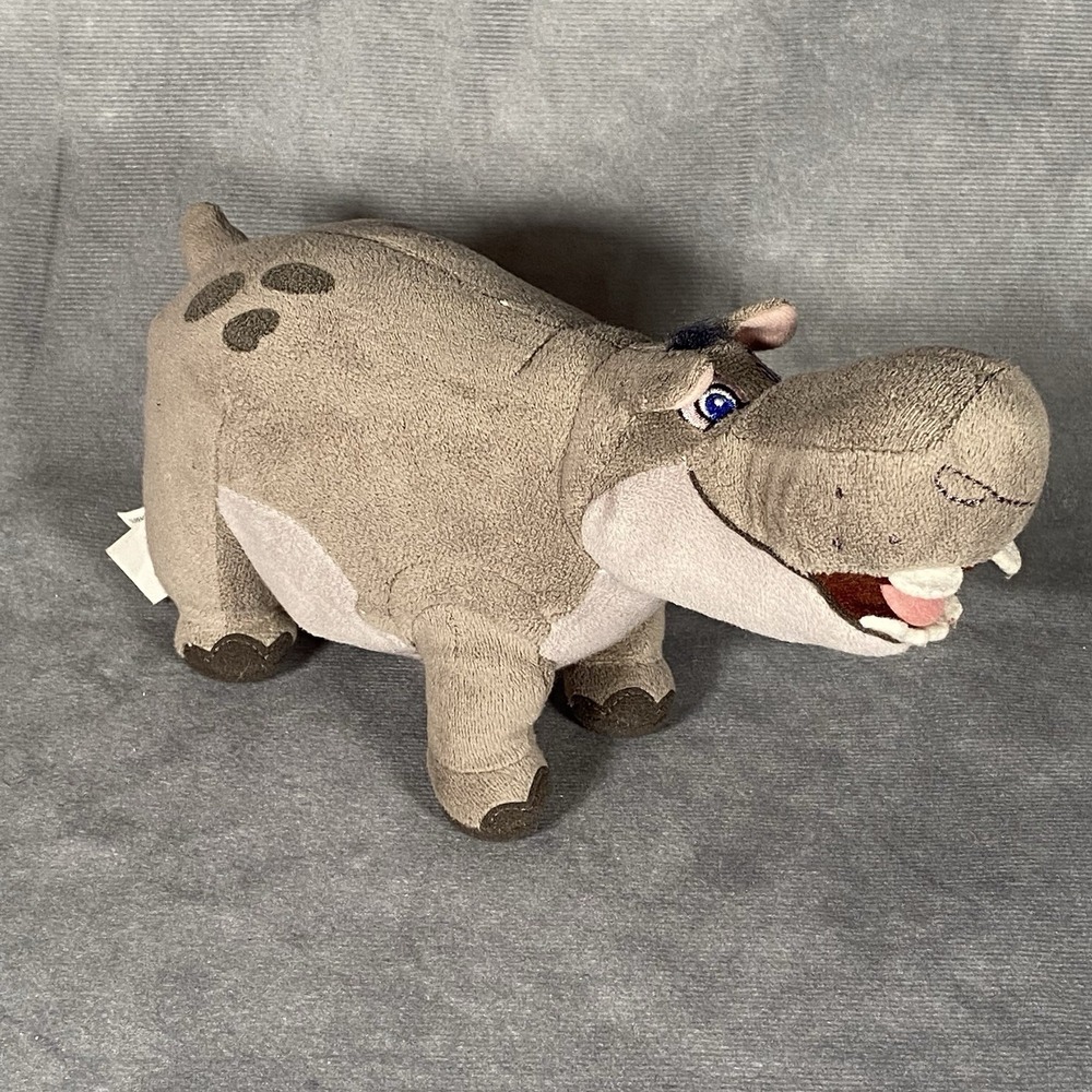 Disney Beshte Guard Hippo Plush 8"‎ Gray Stuffed Animal The Lion King
